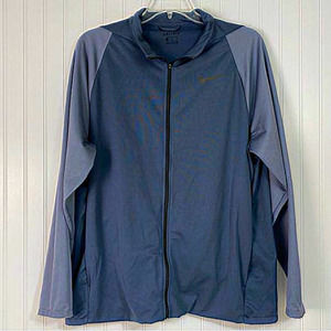 Nike Dri -Fit Jacket‎  Mens XL Gray Zip Pockets